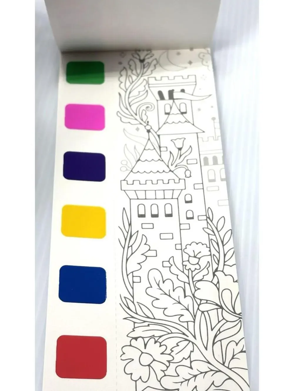 Fairy Tale Dream Kids Watercolor Painting Set with Book Pre-Designed Images -NEW